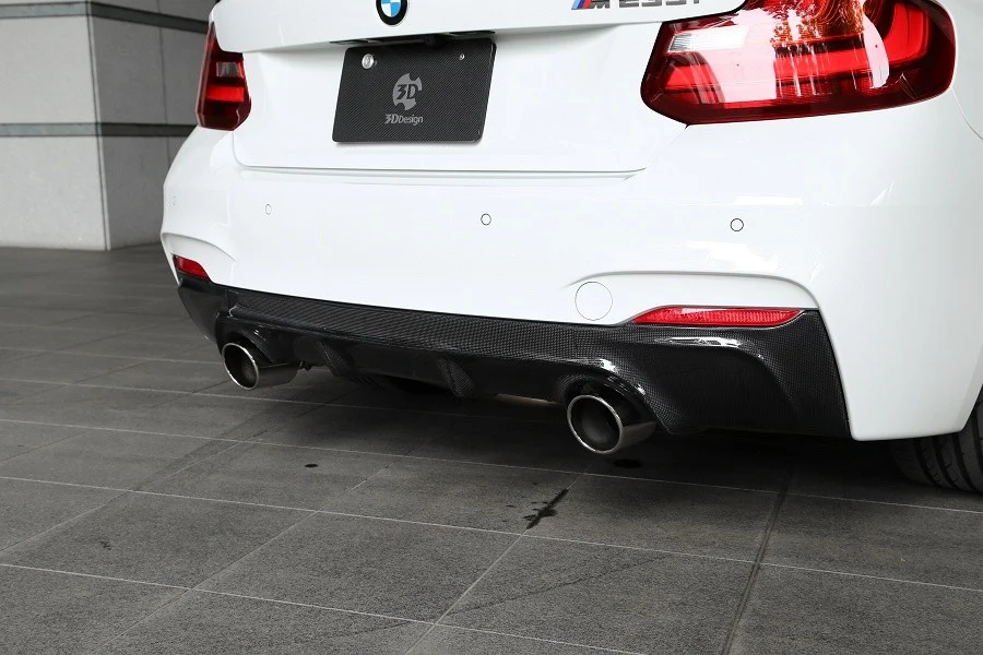 3D Design Karbon Arka Difüzör (2 Uçlu Egzoz) – BMW M235i F22
