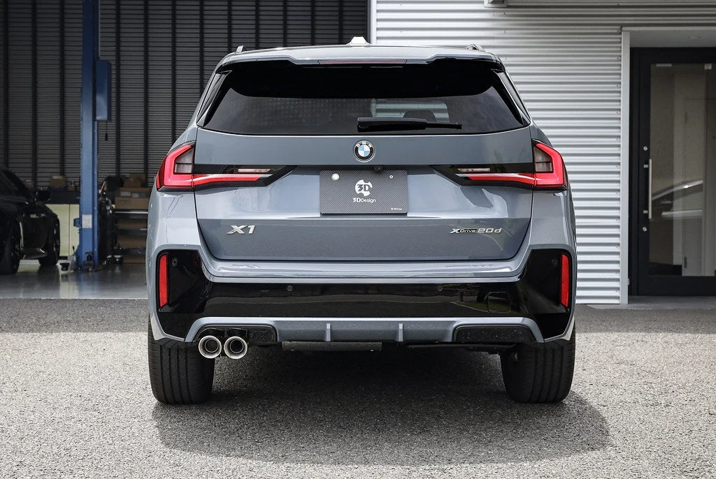 3D Design Karbon Arka Difüzör (2 Uçlu Egzoz) – BMW X1 U11 M Sport