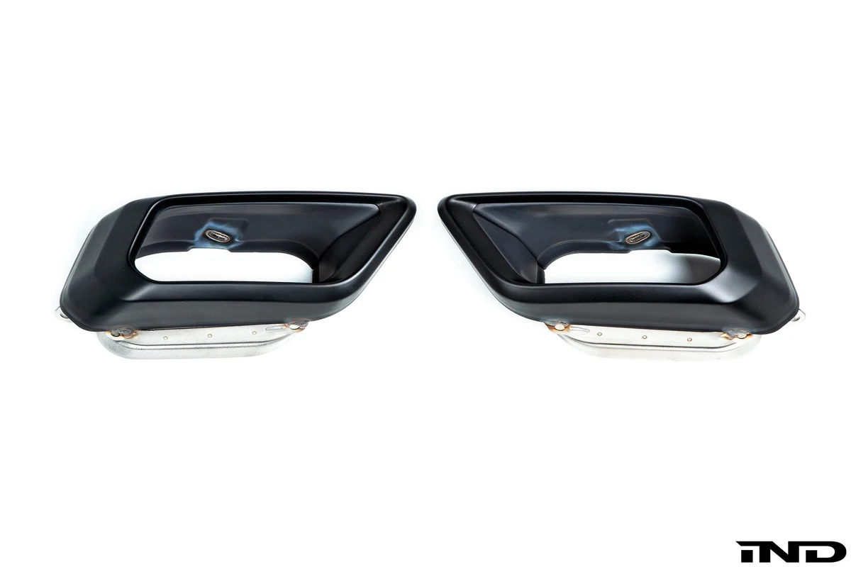 BMW M Performance M Sport Mat Siyah Egzoz Uç Trimi Seti – BMW X5 G05 / X7 G07