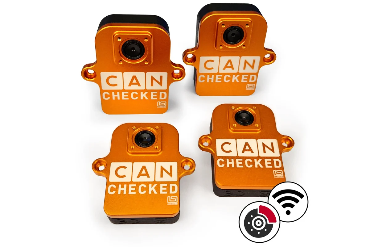 CANchecked BMU04 Kablosuz Fren Sıcaklık İzleme Seti (Opsiyonel Şarj Kutusu)