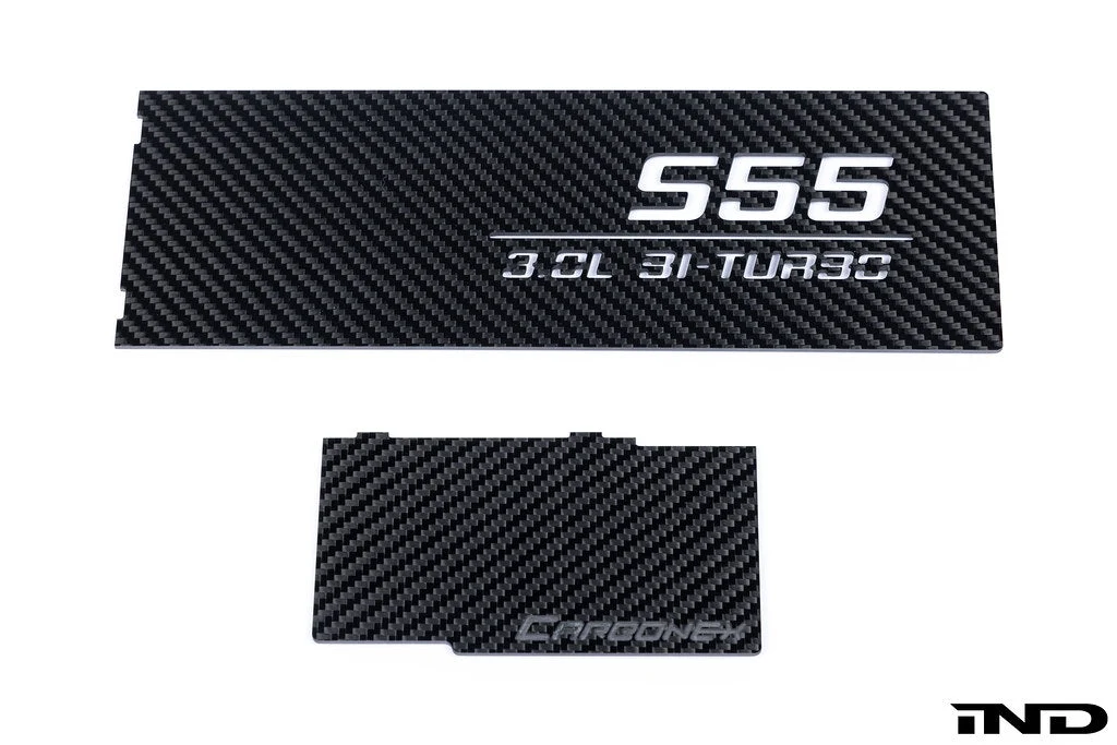 Carbonex Pre-preg Karbon Charge Cooler Kapağı (S55, Gravürlü) – BMW M2 Competition / M3 / M4 F8X