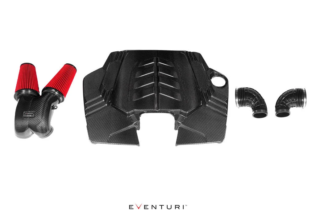 Eventuri 4.0 TFSI Twin Turbo V8 Siyah Karbon Intake Kit (Kauçuk Giriş)