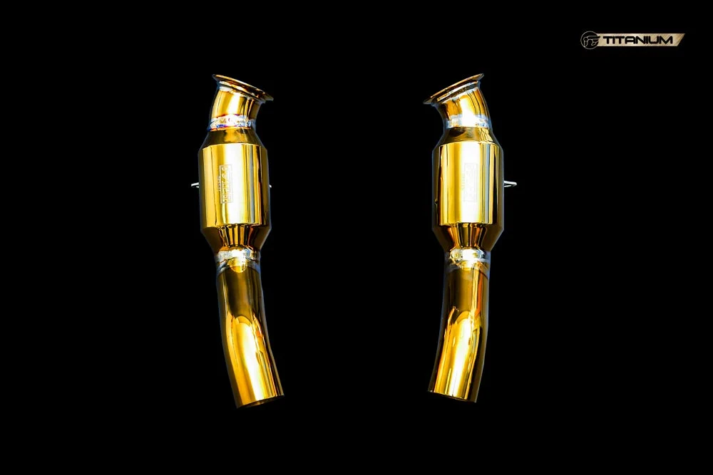 iPE Titanyum Katalizör Borusu (Cat Pipe) – Ferrari 458 Italia