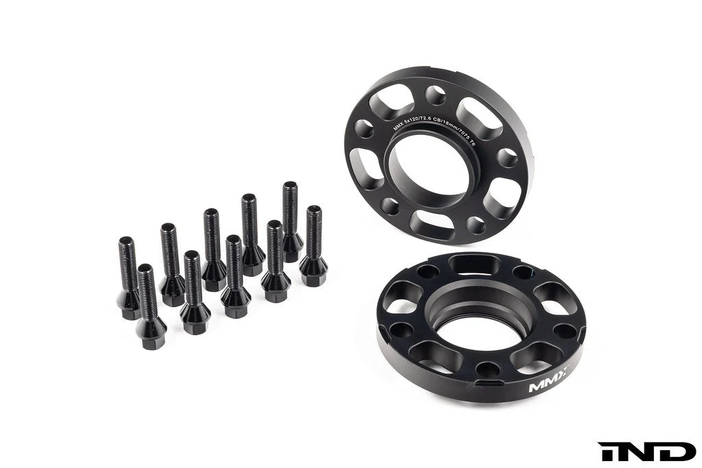 MMX Hubcentric Jant Spacer Seti 5x120 (M12x1.5 Bijon, 12 / 15 / 18 mm, BMW E-Serisi)