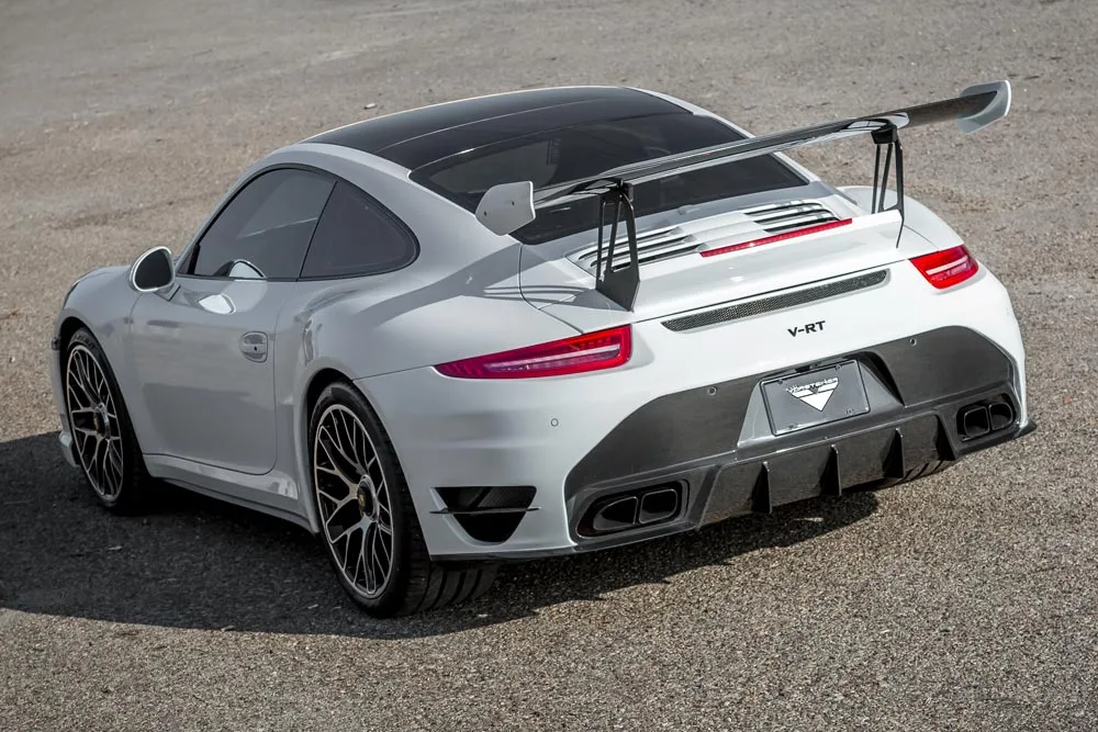 Vorsteiner V-RT Karbon Arka Tampon (Entegre Difüzörlü) – Porsche 911 Turbo (991)